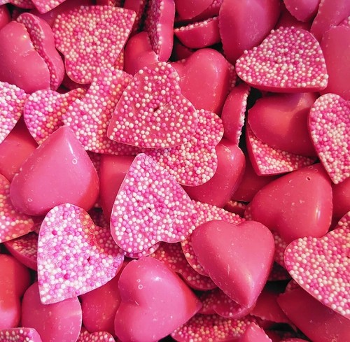 Pink hearts pick mix - &,