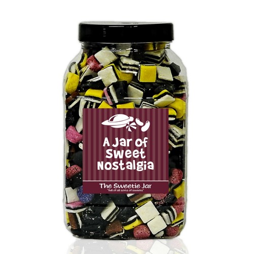Liquorice allsorts sweets jars - liquorice,