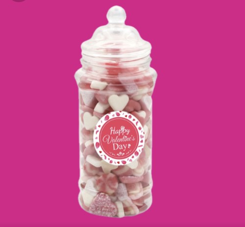 Valentine day sweet - sweet, jar