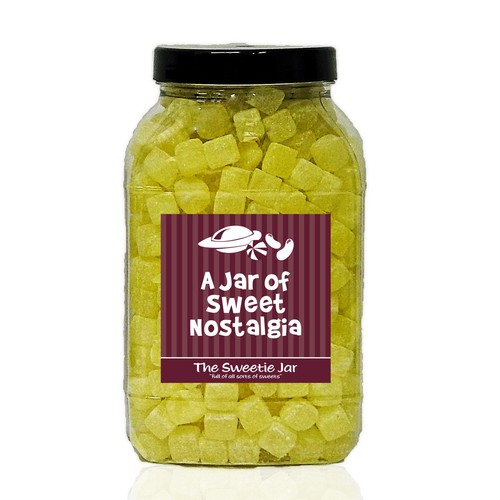 Pineapple cubes sweet jars - pineapple,
