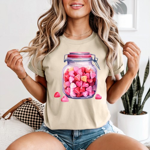 Cute heart sweets jar womens - cute,