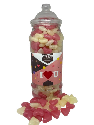 Jelly bean love - bean, hearts