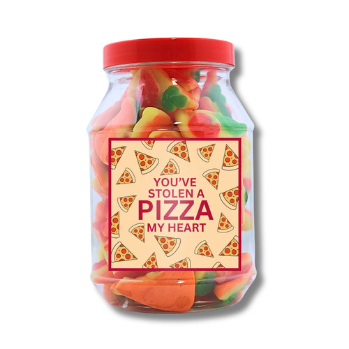 Pun gift valentines - gift, pizza