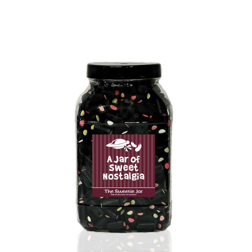 Liquorice cream rock sweets - cream,