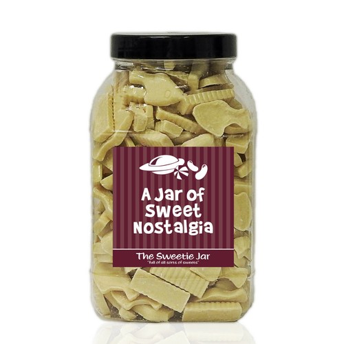 Fish chips sweet jars - fish,