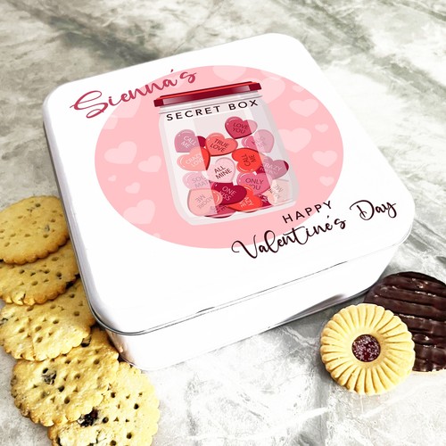 Square jar with sweets - jar,